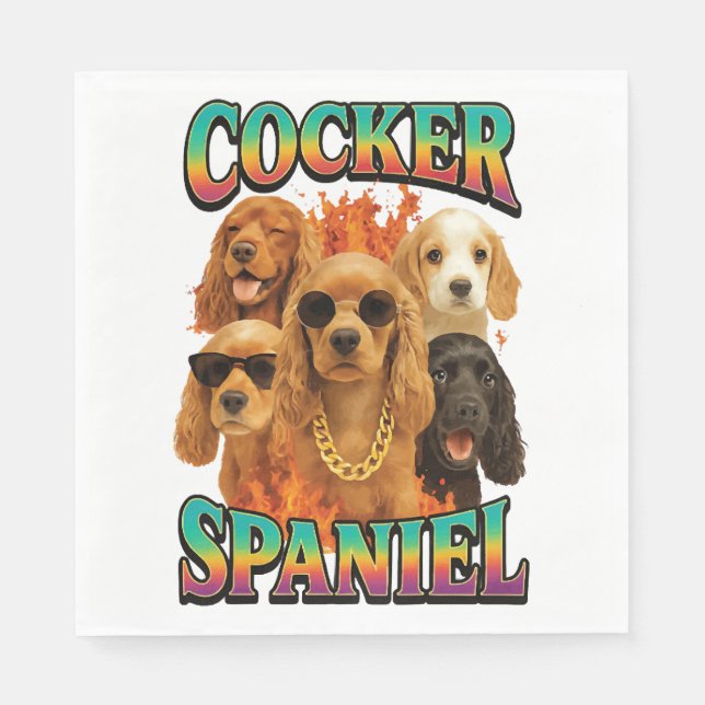 Guardanapo De Papel Cocker Spaniel  (Frente)