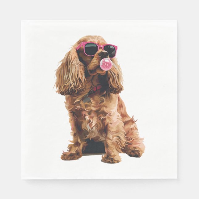 Guardanapo De Papel Cocker Spaniel (Frente)