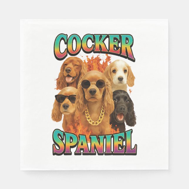 Guardanapo De Papel Cocker Spaniel  (Frente)