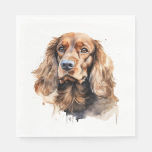 Guardanapo De Papel Cocker Spaniel, Arte Canina, Presente De Cocker Sp