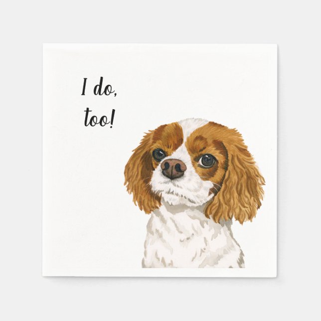 Guardanapo De Papel Cocker Spaniel Cachorro Personalizado Napkin (Frente)