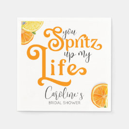 Guardanapo De Papel Cocktail Aperol Spritz Chá de panela italiano