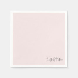 Guardanapo De Papel Cocktail Blush Wedding