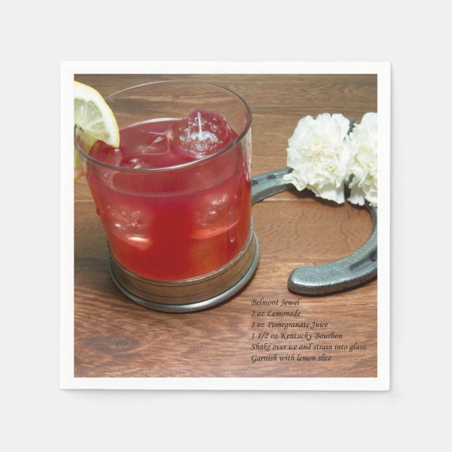 Guardanapo De Papel Cocktail da jóia de Belmont (Frente)