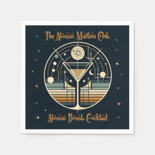 Guardanapo De Papel Cocktail de bombas atômicas do Clube Atômico Marti