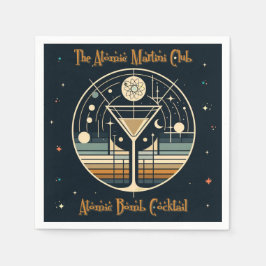 Guardanapo De Papel Cocktail de bombas atômicas do Clube Atômico Marti