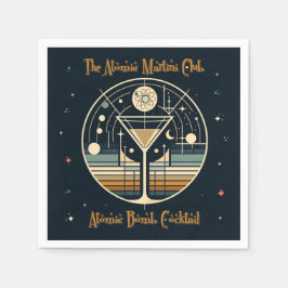 Guardanapo De Papel Cocktail de bombas atômicas do Clube Atômico Marti