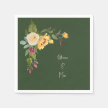 Cocktail de Casamento de Girassol Verde