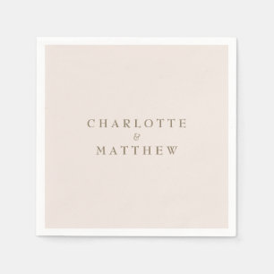 Guardanapo De Papel Cocktail de Casamento de Noivas Fiel