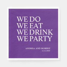 Guardanapo De Papel Cocktail de Casamento do Partido