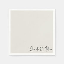 Cocktail de Casamento Personalizado de Creme para