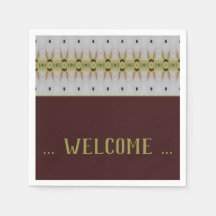 Cocktail de papel do Designer Padrão do rico