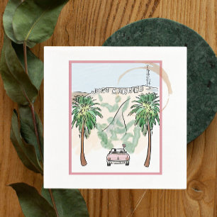 Guardanapo De Papel cocktail de Recem casados de Los Angeles