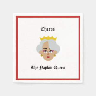 Guardanapo De Papel Cocktail Napkin Cheers da Rainha Napkin