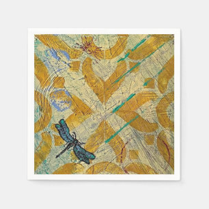 Guardanapo De Papel Cocktail Napkin Dragonfly