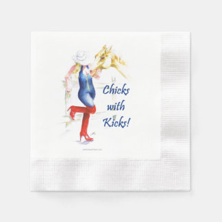 Guardanapo De Papel Cocktail Napkin-Sassy Cowgirl - Pintinhos com Kick