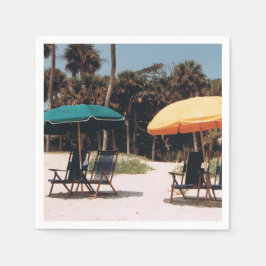 Guardanapo De Papel Cocktail Napkins com uma cena da ilha