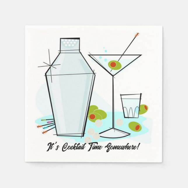 Guardanapo De Papel Cocktail Party Napkins (Frente)