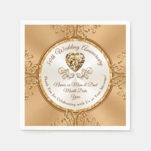 Guardanapo De Papel Cocktail personalizado de 50 anos Napkins