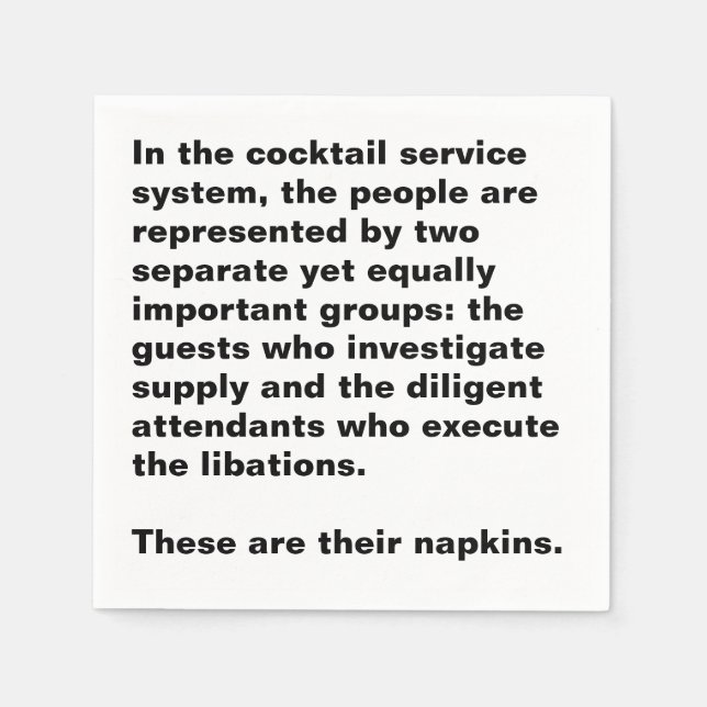 Guardanapo De Papel Cocktail Service System Crime Show Cocktail (Frente)