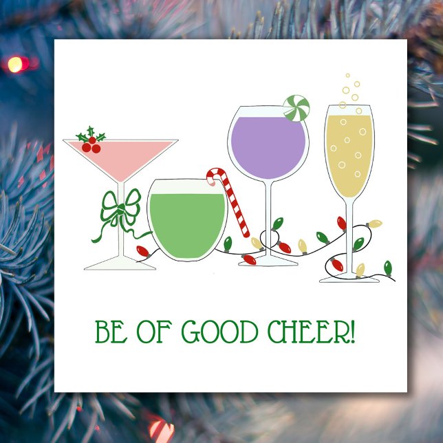 Guardanapo De Papel Cocktails de férias retrorados (Criador carregado)