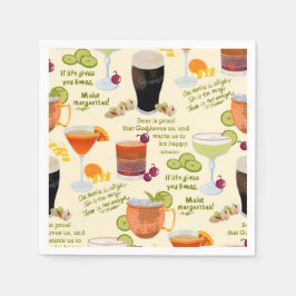 Guardanapo De Papel Cocktails e conversação