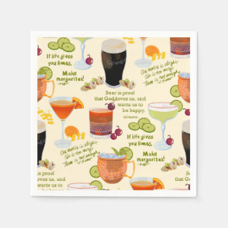 Guardanapo De Papel Cocktails e conversação