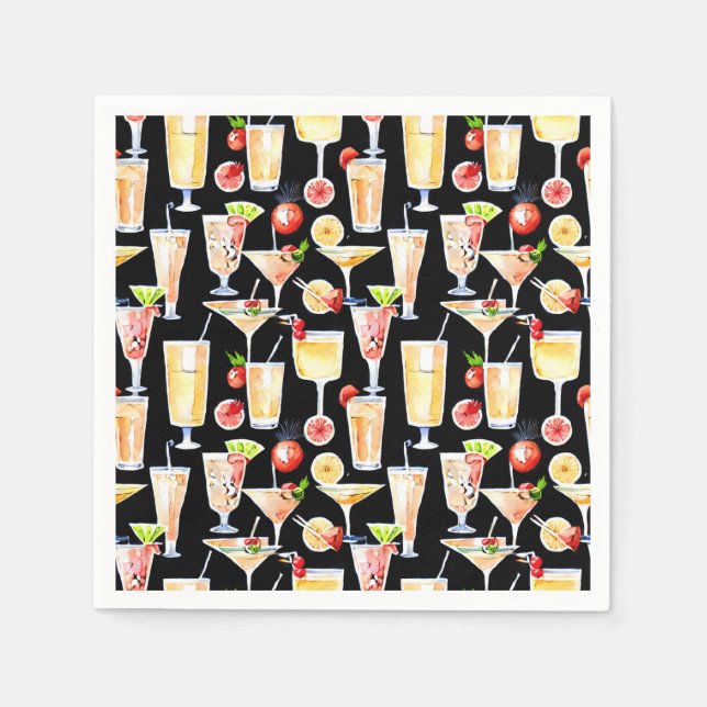 Guardanapo De Papel Cocktails favoritos (Frente)