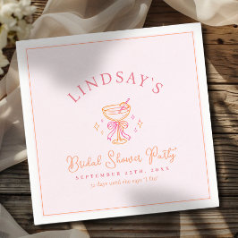 Guardanapo De Papel Coctail Bridal Shower