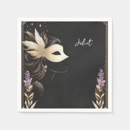 Guardanapo De Papel Código de Vestuário Baile de Máscaras Festa de Cas