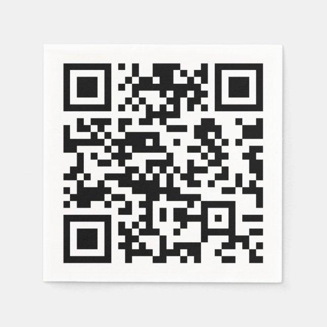 Guardanapo De Papel Código QR Criado instantaneamente (digitando seu U (Frente)