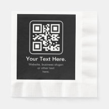 Código QR Modern Escaneável | Preto Branco & Cinza