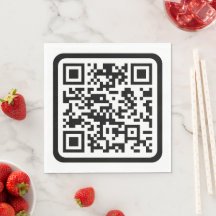 Código QR moderno editável | Branco preto ou qualq