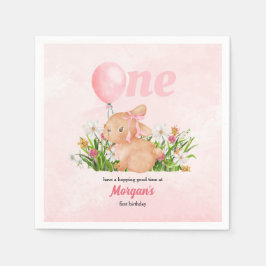 Guardanapo De Papel Coelhinho Bonito Transforma Um primeiro aniversari