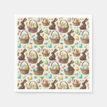 Coelhinhos de Páscoa & Cestas de Ovos Decorados De
