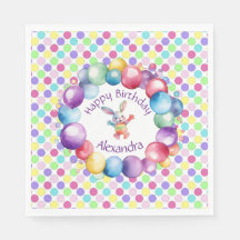 Coelhinhos e Bolinhas de Cores Aquáticas, Cuja Cor