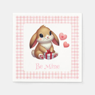 Guardanapo De Papel Coelho bonito do coelho do Dia de os namorados