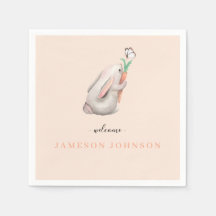 Coelho Bonito Napkins para Festa