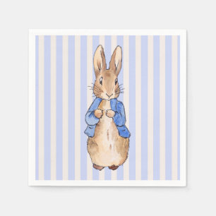 Guardanapo De Papel Coelho clássico em jaqueta azul