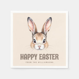 Guardanapo De Papel Coelho da Páscoa coxa de Cor de Água Moderna Perso
