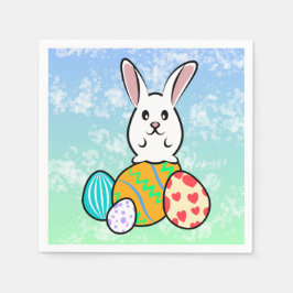 Guardanapo De Papel Coelho páscoa em Ovos de Páscoa