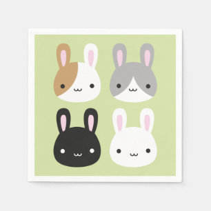 Guardanapo De Papel Coelhos Coelhinhos de Kawaii