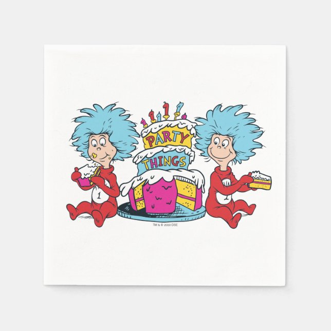 Guardanapo De Papel Coisa Uma Coisa Duas Coisas Festas (Frente)