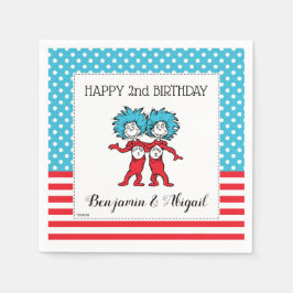 Guardanapo De Papel Coisa Uma Coisa Duas | Gêmeos Aniversário