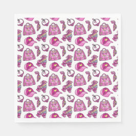 Guardanapo De Papel Coisas Legal de Meninas Rosa-Bonitas