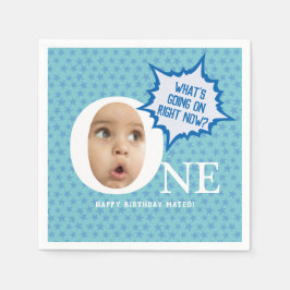 Guardanapo De Papel Colagem de Fotografias do Bebê Divertido Personali