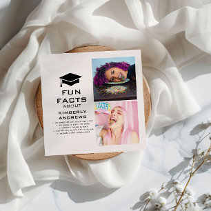 Guardanapo De Papel Colagem de Fotos de Fatos de Graduação Moderna