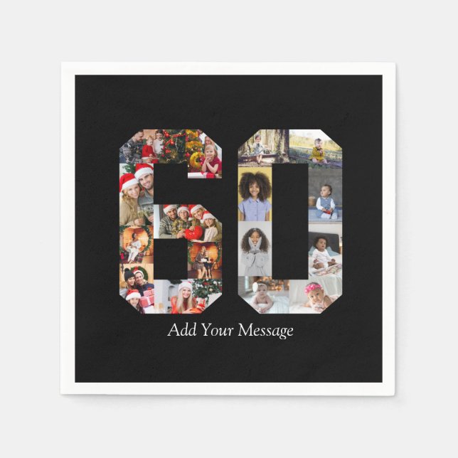 Guardanapo De Papel Colagem de Fotos Número 60 (Frente)