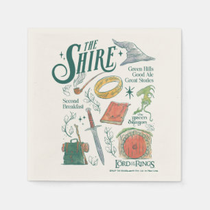 Guardanapo De Papel Colagem Gráfica em Aquarela THE SHIRE™