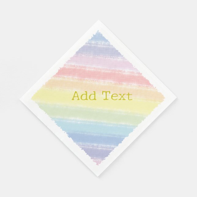Guardanapo De Papel Colar Chá de fraldas de Texto Personalizado do Arc (Quina)